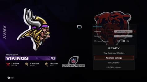 Minnesota Vikings vs Chicago Bears .